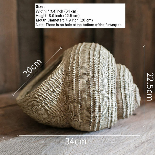 Snail Flowerpot for Garden Decoration, Cute Snail Statues, Garden Animal Statues, Unique Modern Garden Sculptures, Creative Villa Outdoor Gardening Ideas-HomePaintingDecor
