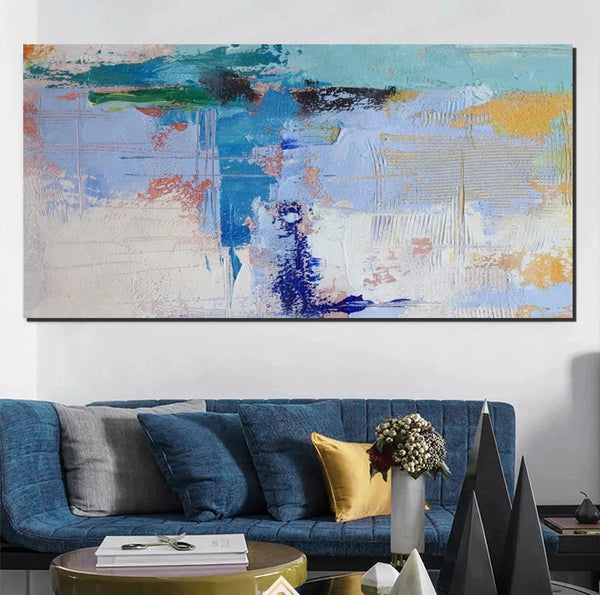 Oversized Abstract Artwork, Modern Canvas Paintings for Bedroom, Extra Large Paintings for Living Room, Abstract Wall Art Paintings, Simple Modern Art-HomePaintingDecor