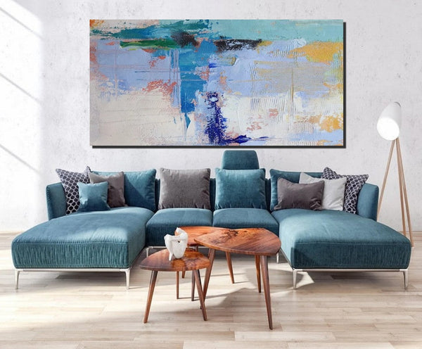 Oversized Abstract Artwork, Modern Canvas Paintings for Bedroom, Extra Large Paintings for Living Room, Abstract Wall Art Paintings, Simple Modern Art-HomePaintingDecor