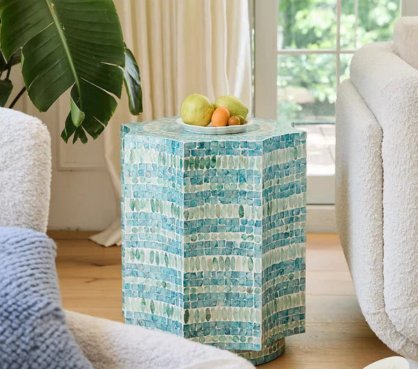 Contemporary Side Table, Contemporary Bedside Table, Bedside Small Side Table, Shell Small Sofa Side Table, Modern Side Table, Small End Table, Portable Casual Side Table, Creative Coffee Table-HomePaintingDecor