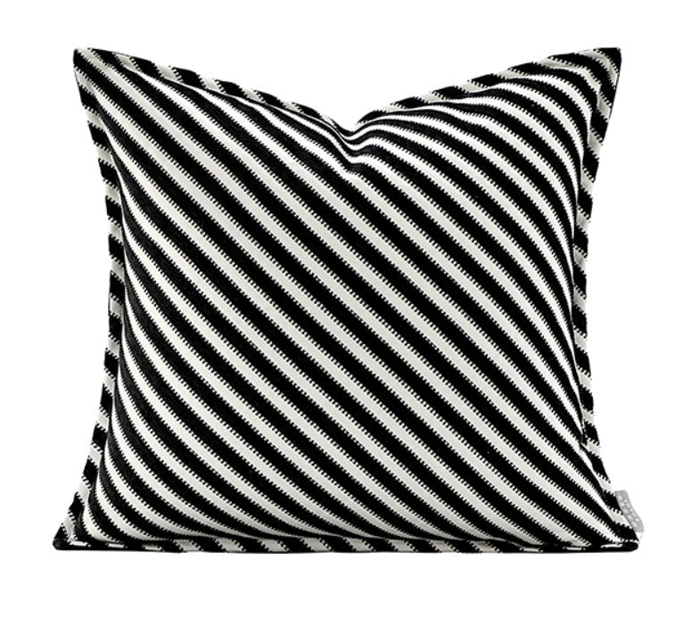Modern Pillows for Couch, Black and White Stripe Modern Pillows, Decorative Throw Pillows for Living Room, Modern Sofa Pillows-HomePaintingDecor
