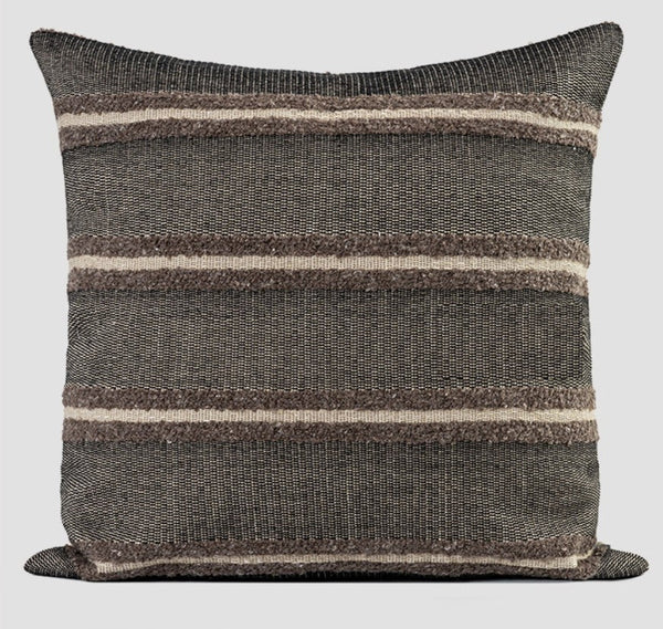 Contemporary Throw Pillow for Living Room, Large Abstract Throw Pillows for Couch, Modern Sofa Throw Pillows, Modern Square Pillows-HomePaintingDecor