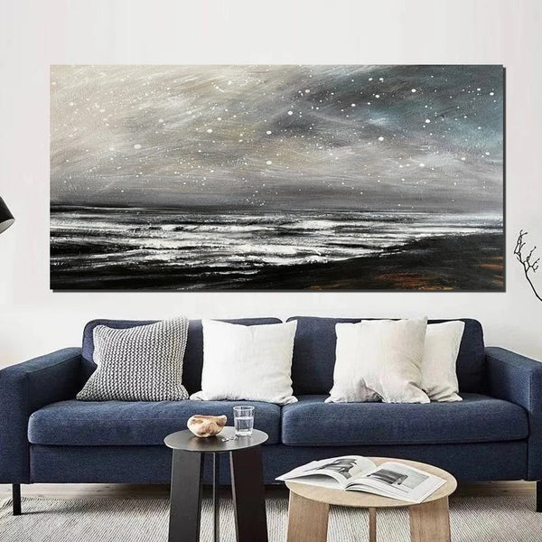 Acrylic Painting for Living Room, Modern Contemporary Abstract Artwork, Extra Large Wall Art Painting-HomePaintingDecor