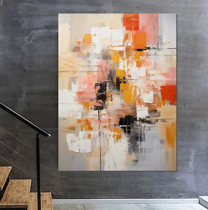 Bedroom Acrylic Painting, Simple Painting Ideas, Living Room Wall Painting, Extra Large Canvas Painting, Modern Paintings, Contemporary Art Painting-HomePaintingDecor