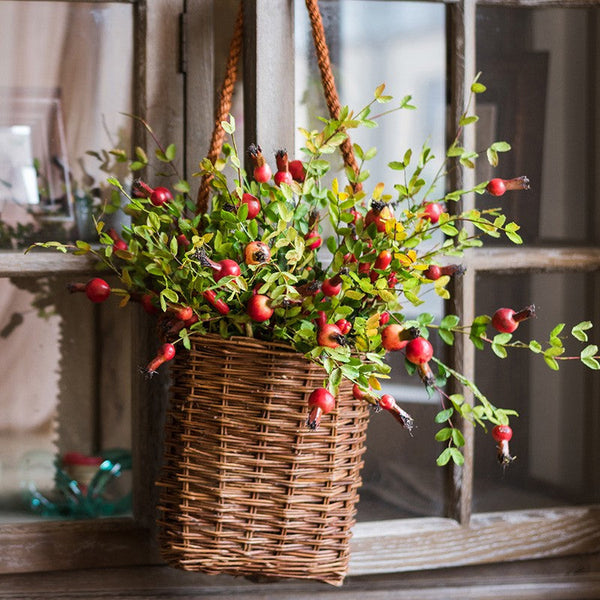 Pomegranate Branch, Beautiful Flower Arrangement Ideas for Home Decoration, Table Centerpiece, Artificial Fruit Plants, Spring Artificial Floral for Dining Room-HomePaintingDecor