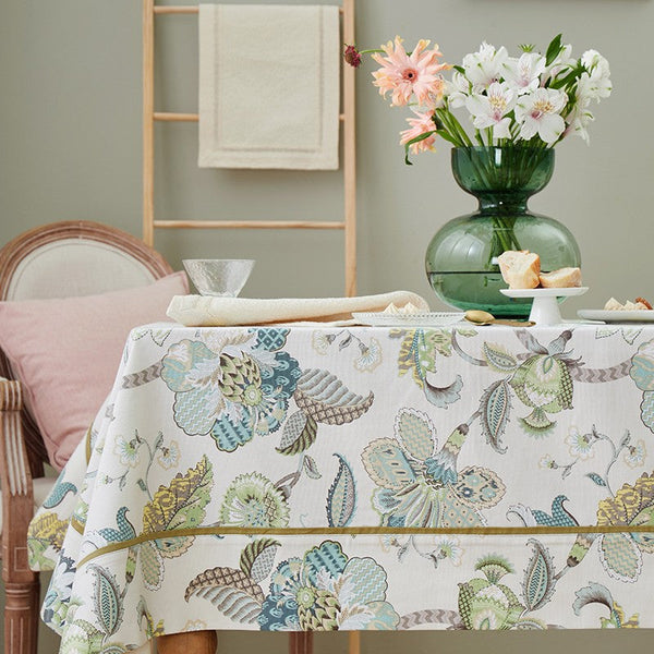 Rustic Table Covers for Kitchen, Large Rectangle Tablecloth for Dining Room Table, Country Farmhouse Tablecloth, Square Tablecloth for Round Table-HomePaintingDecor
