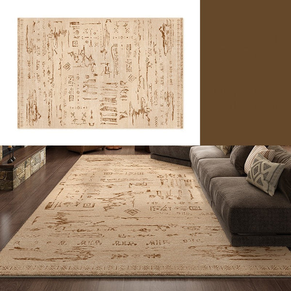 Geometric Contemporary Rugs, Abstract Contemporary Modern Rugs for Dining Room, Mid Century Modern Rugs for Living Room-HomePaintingDecor