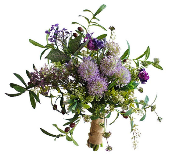 Faux Silk Floral Table Centerpiece, Large Bunch of Flowers for Bedroom, Artificial Floral for Living Room, Beautiful Flower Arrangement Ideas for Interior Design-HomePaintingDecor