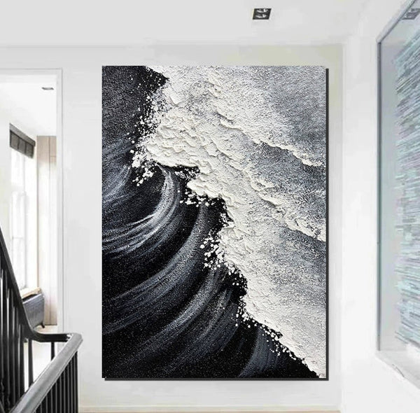 Heavy Texture Acrylic Paintings, Canvas Painting Ideas for Bedroom, Large Abstract Canvas Paintings, Hand Painted Wall Painting-HomePaintingDecor