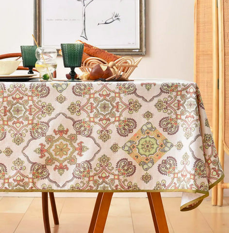 Large Rectangle Tablecloth for Dining Room Table, Rectangular Table Covers for Kitchen, Square Tablecloth for Coffee Table, Farmhouse Table Cloth, Wedding Tablecloth-HomePaintingDecor