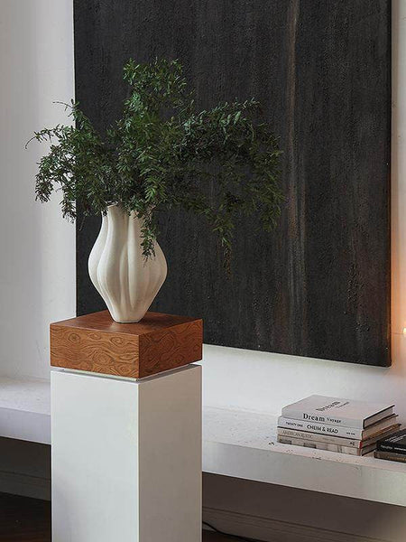 Unique Handmade Modern Flower Vase, Large Porcelain Vases for Modern Home Decor, Centerpiece Ceramic Bouquet Vases, Contemporary Vases on Dining Table-HomePaintingDecor