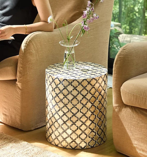 Contemporary Bedside Table, Bedside Small Side Table, Creative Coffee Table, Contemporary Side Table, Modern Side Table, Small End Table, Portable Casual Side Table, Shell Small Sofa Side Table-HomePaintingDecor
