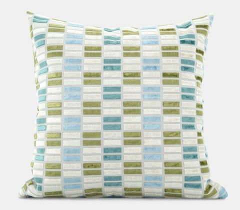 Modern Throw Pillows, Green Modern Sofa Pillows, Large Square Pillows, Decorative Pillows for Couch, Decorative Throw Pillows for Living Room Couch-HomePaintingDecor