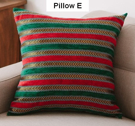 Decorative Throw Pillows for Living Room, Bohemian Style Chenille Pillow Cover, Bohemian Decorative Sofa Pillows-HomePaintingDecor