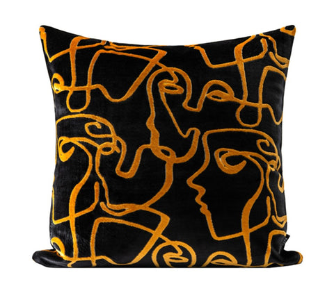 Modern Sofa Throw Pillows for Bedroom, Large Decorative Sofa Pillows, Abstract Contemporary Pillow for Couch-HomePaintingDecor