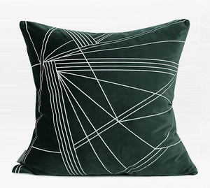 Modern Sofa Pillows, Dark Green Throw Pillows, Large Simple Modern Pillows, Decorative Pillows for Couch, Contemporary Throw Pillows-HomePaintingDecor