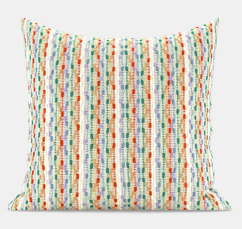 Multicolor Square Modern Throw Pillows for Couch, Colorful Contemporary Modern Sofa Pillows, Simple Decorative Throw Pillows, Large Throw Pillow for Interior Design