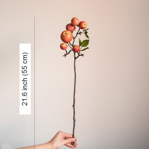 Apple Branch, Fruit Branch, Table Centerpiece, Beautiful Modern Flower Arrangement Ideas for Home Decoration, Autumn Artificial Floral for Dining Room-HomePaintingDecor