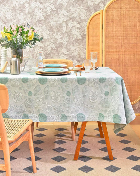 Modern Dining Room Table Cloths, Farmhouse Table Cloth, Wedding Tablecloth, Square Tablecloth for Round Table, Cotton Rectangular Table Covers for Kitchen-HomePaintingDecor