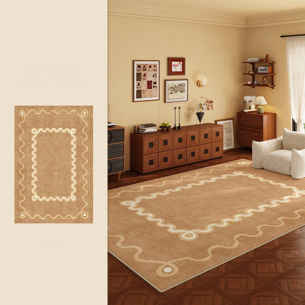 Large Modern Rugs for Living Room, Bedroom Modern Rugs, Dining Room Geometric Modern Rugs, Cream Color Contemporary Modern Rugs-HomePaintingDecor