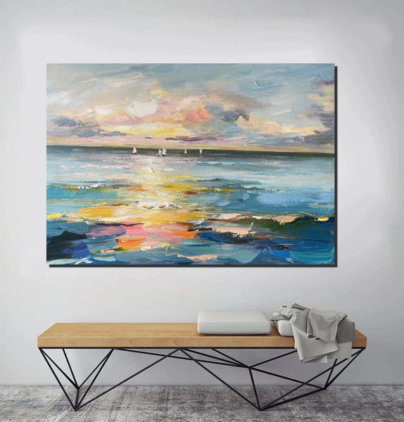 Abstract Canvas Painting, Extra Large Abstract Artwork, Modern Paintings for Dining Room, Hand Painted Canvas Art, Oversized Large Wall Art-HomePaintingDecor