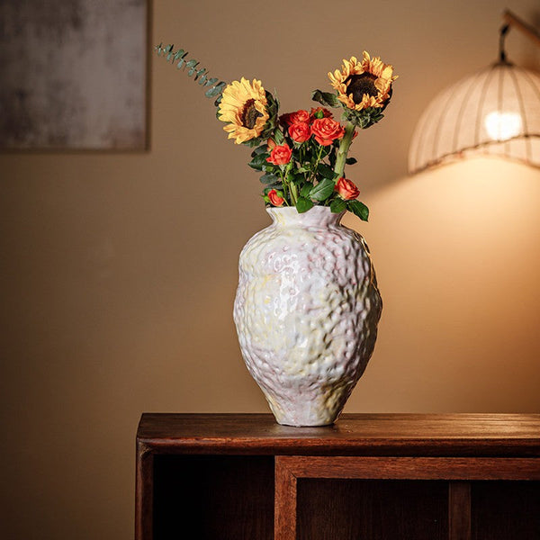 Handmade Water Holding Flower Vases, Modern Bouquet Flower Vases, Centerpiece on Dining Table, Large Flower Vase on Table, Pottery Flower Vases-HomePaintingDecor