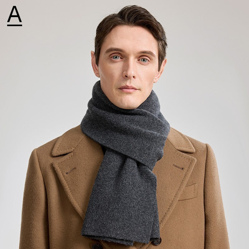 Formal Men Scarf Styles, Casual Scarf Men, Modern Fashion Scarf, Thick Wool Scarf, Men's Winter Scarf, Men's Wool Scarf Winter, Business Wool Scarf for Gentleman-HomePaintingDecor