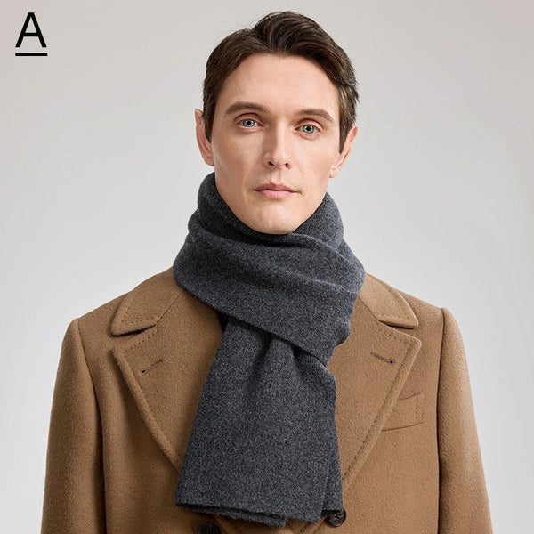 Formal Men Scarf Styles, Casual Scarf Men, Modern Fashion Scarf, Thick Wool Scarf, Men's Winter Scarf, Men's Wool Scarf Winter, Business Wool Scarf for Gentleman-HomePaintingDecor