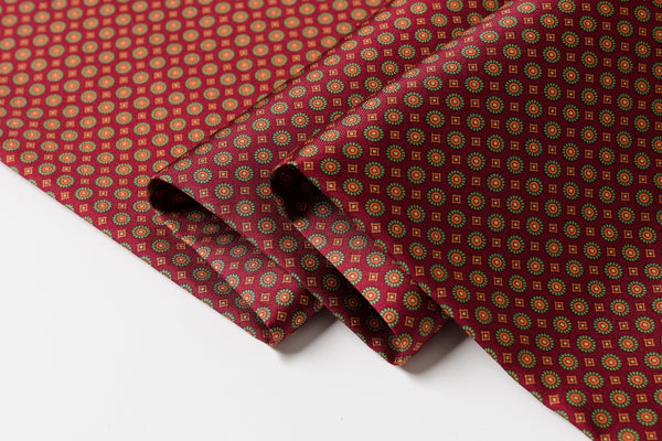 Red Mens Spring Autumn Scarf, Lightweight Silk Scarf Men, Formal Wear Silk Scarf, Silk Ascot For Men, Silk Neckerchief For Business, Mens Dress Silk Scarf, Long Silk Scarf for Men, High Quality Silk Necktie-HomePaintingDecor