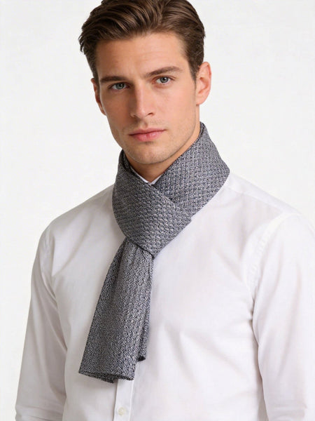 Mens Spring Autumn Scarf, Formal Wear Silk Scarf, Silk Ascot For Men, Lightweight Silk Scarf Men, Silk Neckerchief For Business, Mens Dress Silk Scarf, Long Silk Scarf for Men, High Quality Silk Necktie-HomePaintingDecor