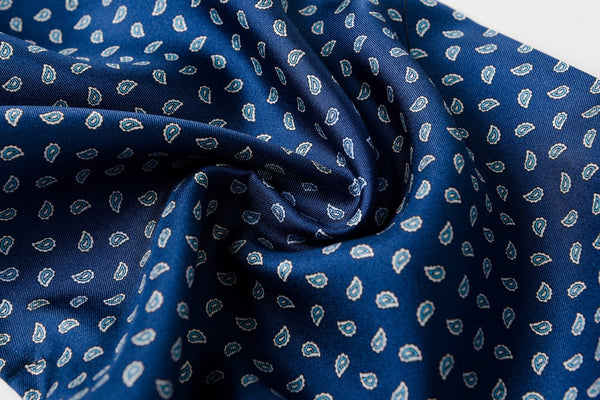 Formal Wear Silk Scarf, Silk Ascot For Men, Blue Mens Spring Autumn Scarf, Lightweight Silk Scarf Men, Silk Neckerchief For Business, Mens Dress Silk Scarf, Long Silk Scarf for Men, High Quality Silk Necktie-HomePaintingDecor
