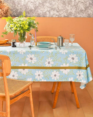 Modern Table Cloths for Dining Room, Farmhouse Cotton Table Cloth, Kitchen Rectangular Table Covers, Square Tablecloth for Round Table, Wedding Tablecloth-HomePaintingDecor