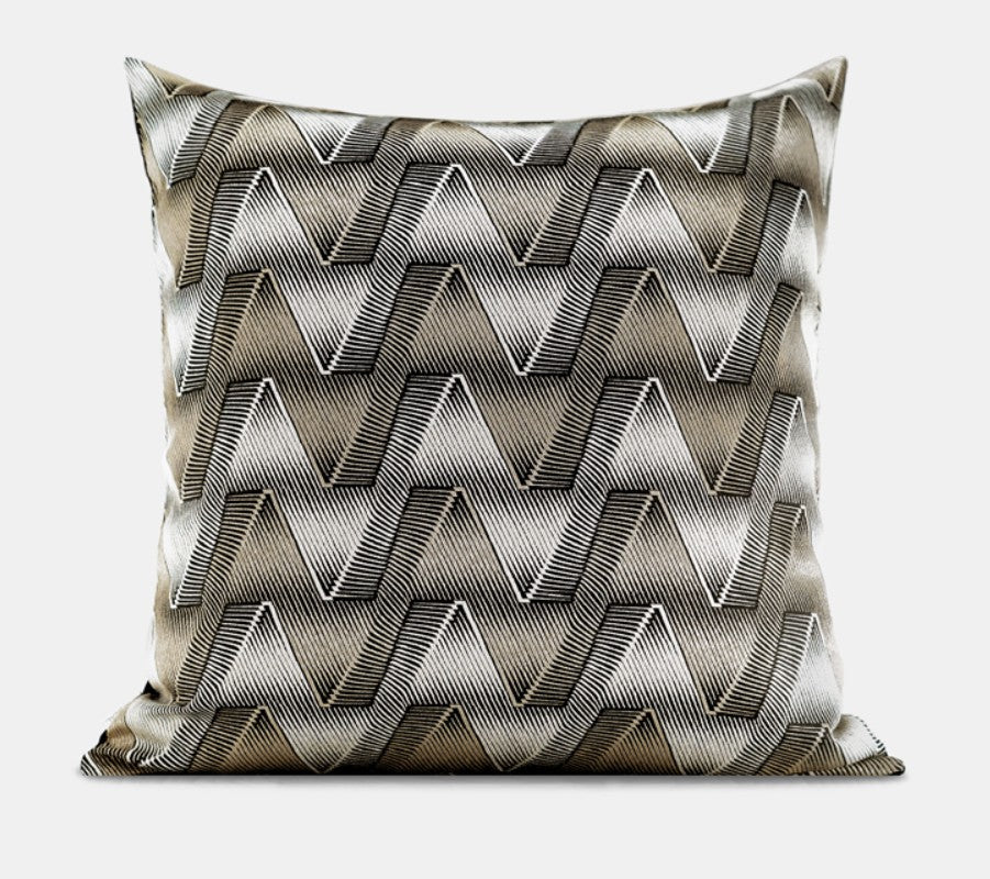 Large Square Decorative Throw Pillows for Couch, Geometric Modern Sofa Pillows, Large Decorative Throw Pillows, Geometric Sofa Pillows for Interior Design-HomePaintingDecor