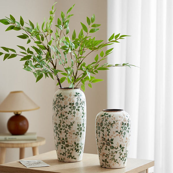 Ceramic Bouquet Vases, Porcelain Flower Vases, Rustic Flower Vases on Table, Dining Table Centerpiece, Handmade Water Holding Flower Vase-HomePaintingDecor