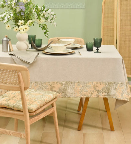 Modern Tablecloth for Kitchen, Cotton and Linen Rectangle Table Covers for Dining Room Table, Square Tablecloth for Coffee Table-HomePaintingDecor