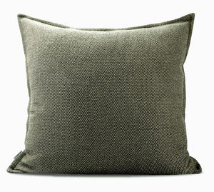 Large Green Square Modern Throw Pillows for Couch, Large Throw Pillow for Interior Design, Contemporary Modern Sofa Pillows, Simple Decorative Throw Pillows-HomePaintingDecor