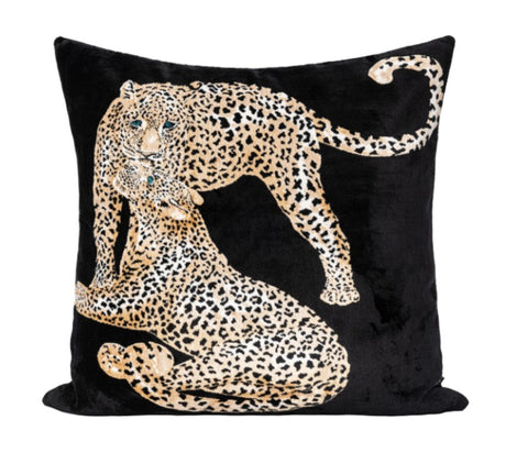 Abstract Contemporary Pillow for Couch, Leopard Decorative Sofa Pillows, Large Modern Sofa Throw Pillows for Bedroom-HomePaintingDecor
