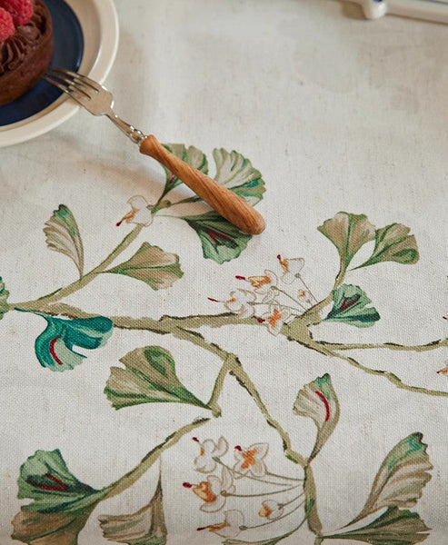 Ginkgo Leaves Table Covers, Square Tablecloth for Kitchen, Extra Large Modern Rectangular Tablecloth for Dining Room Table, Large Tablecloth for Round Table-HomePaintingDecor