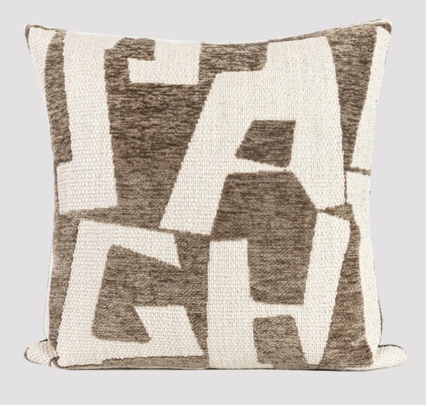 Modern Square Pillows, Contemporary Throw Pillow for Living Room, Large Abstract Throw Pillows for Couch, Modern Sofa Throw Pillows-HomePaintingDecor