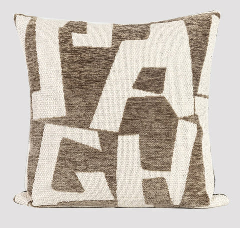 Modern Square Pillows, Contemporary Throw Pillow for Living Room, Large Abstract Throw Pillows for Couch, Modern Sofa Throw Pillows-HomePaintingDecor