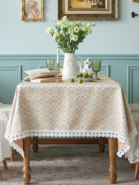 Modern Tablecloth for Home Decoration, Large Square Tablecloth for Round Table, Extra Large Rectangle Tablecloth for Dining Room Table-HomePaintingDecor