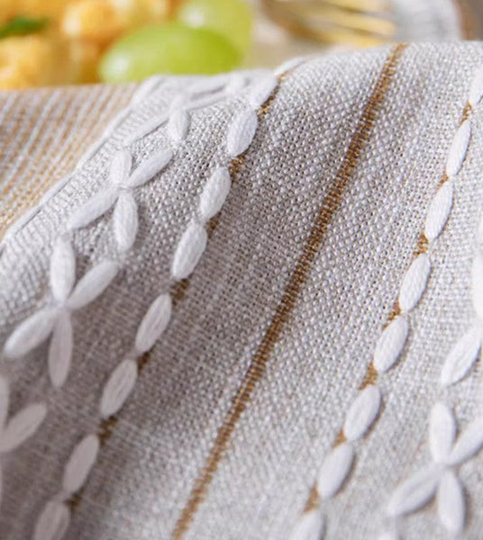 Cotton and Linen Rectangle Table Covers for Dining Room Table, Rectangular Tablecloths for Coffee Table, Modern Table Cloth for Kitchen-HomePaintingDecor