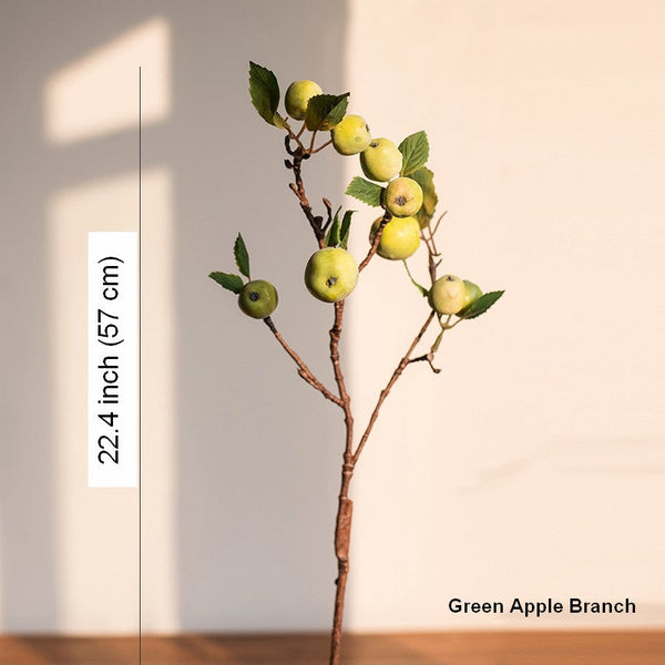 Beautiful Modern Flower Arrangement Ideas for Home Decoration, Apple Branch, Fruit Branch, Table Centerpiece, Simple Artificial Floral for Dining Room-HomePaintingDecor