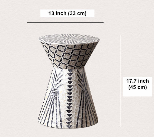 Modern Portable Casual Side Table, Contemporary Round Side Table, Creative Coffee Table, Bedside Small Side Table, Shell Small Sofa Side Table-HomePaintingDecor