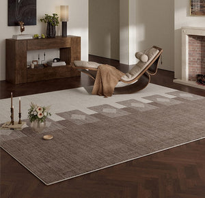 Abstract Modern Rugs for Living Room, Contemporary Modern Rugs Next to Bed, Modern Rugs under Dining Room Table, Mid Century Geometric Carpets-HomePaintingDecor