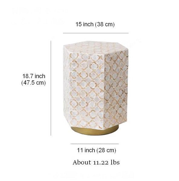 Portable Casual Side Table, Creative Coffee Table, Contemporary Small Sofa Side Table, Shell Small Side Table, Unique Small End Table-HomePaintingDecor
