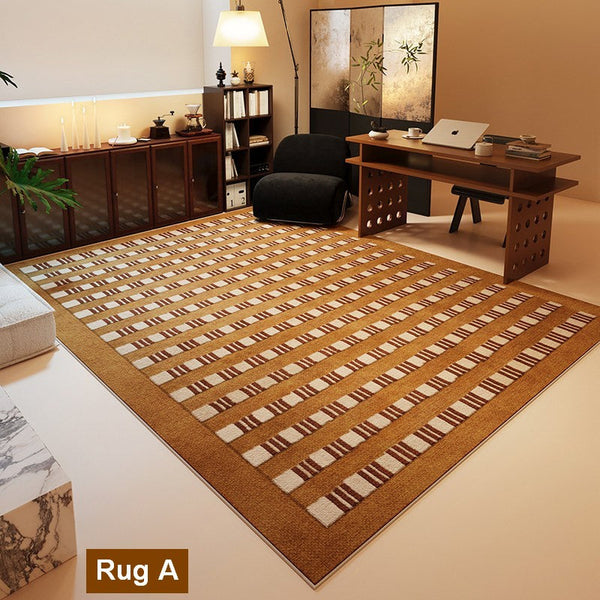 Colorful Modern Rugs for Living Room, Geometric Modern Rugs for Dining Room, Mid Century Modern Rugs, Contemporary Abstract Rugs under Coffee Table-HomePaintingDecor