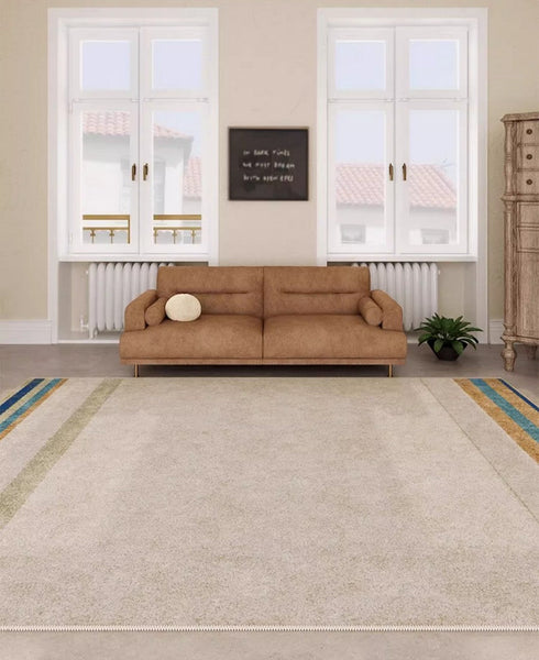 Modern Rugs under Dining Room Table, Abstract Area Rugs for Living Room, Modern Carpets for Kitchen, Geometric Contemporary Modern Rugs Next to Bed-HomePaintingDecor