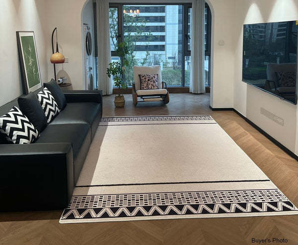 Large Geometric Contemporary Rugs, Mid Century Modern Rugs for Living Room, Abstract Contemporary Modern Rugs for Dining Room-HomePaintingDecor