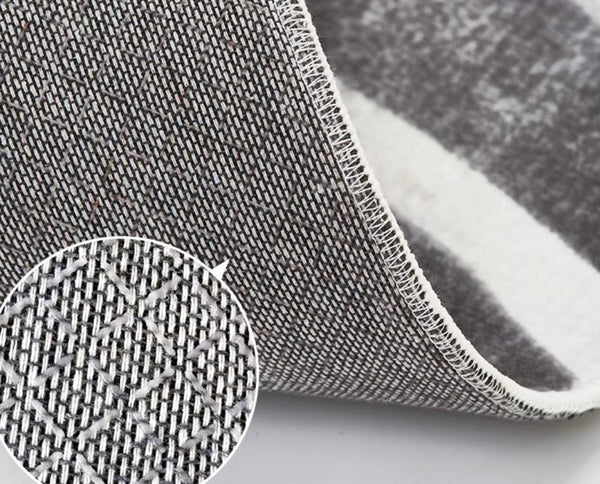 Abstract Contemporary Rugs for Bedroom, Black Stripe Area Rugs under Sofa, Mid Century Area Rugs for Living Room, Modern Carpets for Office, Dining Room Floor Rugs-HomePaintingDecor